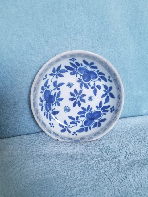 Coupelle ancienne céramique porcelaine bleu-blanc Vietnam ? Chine ? Delft ?