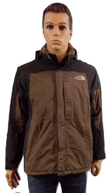The North Face HyVent Jacket Hooded Brown Size Small Chest 36-38 (S730)