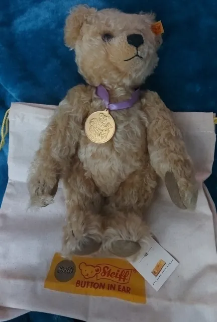 Steiff Teddy Bear - Danbury Mint Exclusive - 30cm  Gold Mohair EAN:660931 - 2003