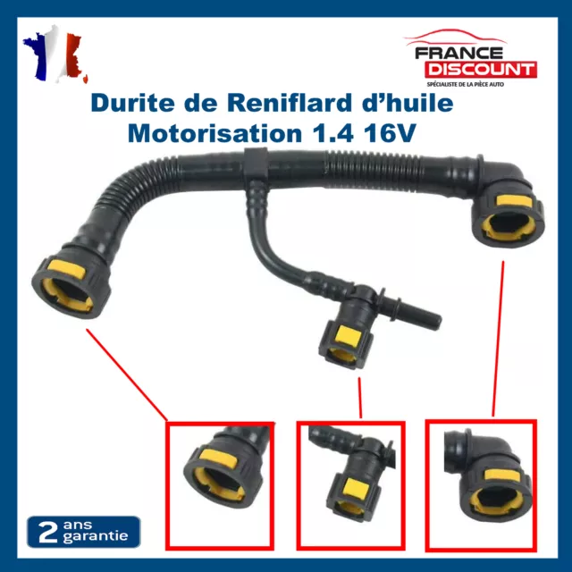 Reniflard Tuyau d'Huile compatible pour Peugeot 206 207 307 - 1.4 16V 90 1192WZ