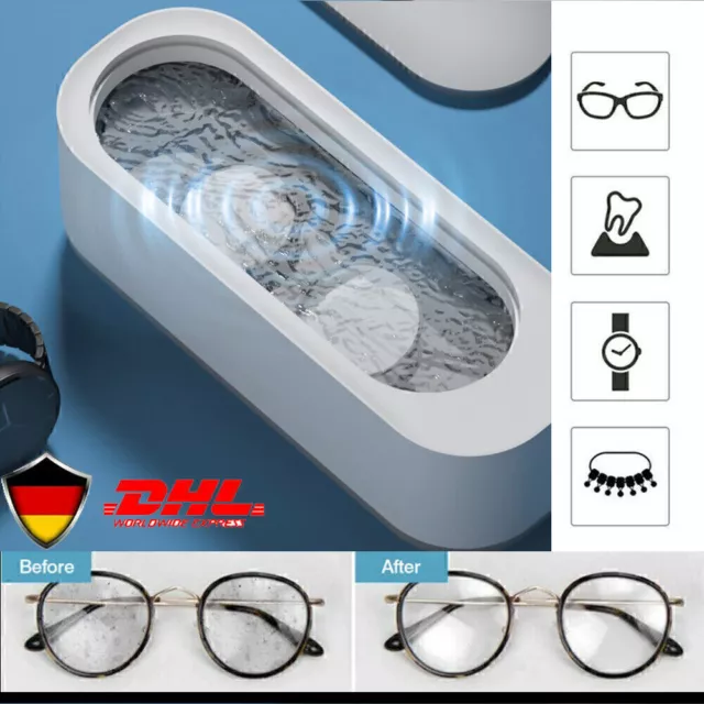 Ultraschallreinigungsgerät Ultraschallreiniger für Brille Uhren Münzen SchmuLOVE