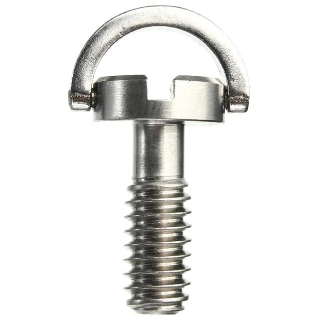 Long 1/4" D- Screw Stainless Steel For Camera Tripod Release Plate Silver Q9W3 2