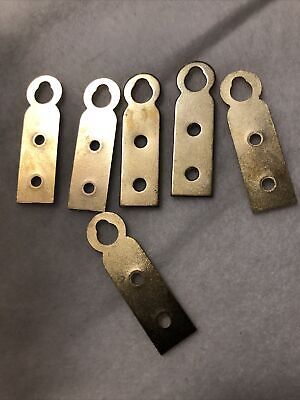 LOT OF 6 BRASS VINTAGE Keyhole Covers