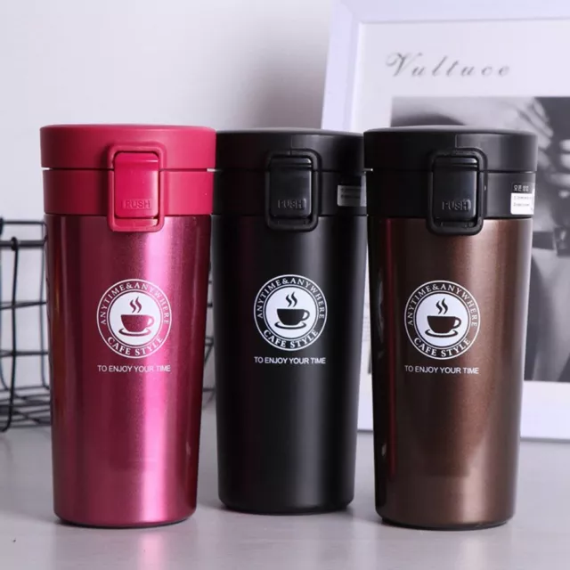 vakuum Thermos becher Kolben vakuum 380ml Isolierte Reise Kaffeetasse Edelstahl