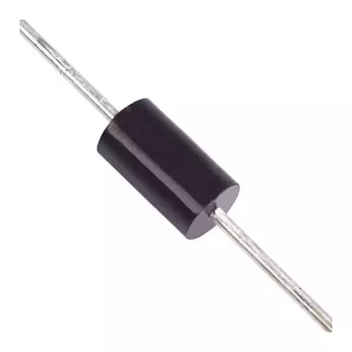 5 x Vishay BY255P-E3/54 Switching Diode, 1300V 3A, 2-Pin DO-201AD