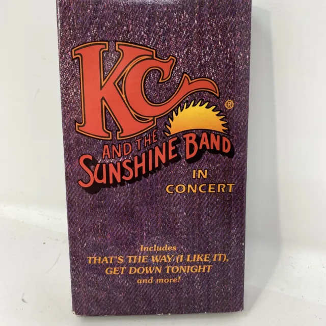 KC And The Sunshine Band In Concert VHS Tape (1991, Rhino Home Video) Rare
