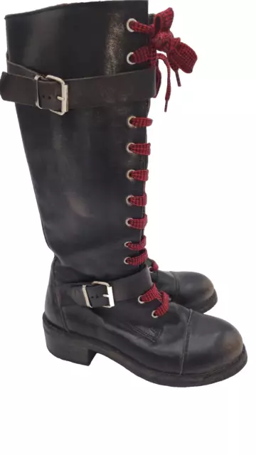 CO OP Barney's New York Tall Leather Lace-Up Boots size 36.5