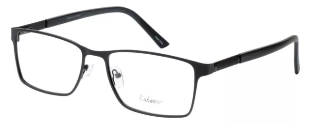 Enhance Mens BIG & TALL EN4172-MBK-59 mm Designer Reading Glasses in Matte Black