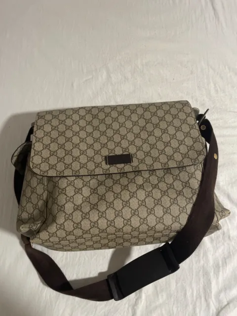 Authentic Gucci GG Plus Diaper Bag lightly used no damage!