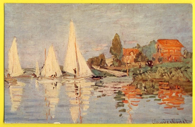 cpa illustration PAINTING PAINTING Museum of LUXEMBOURG Les Regates d'SILVEREUIL