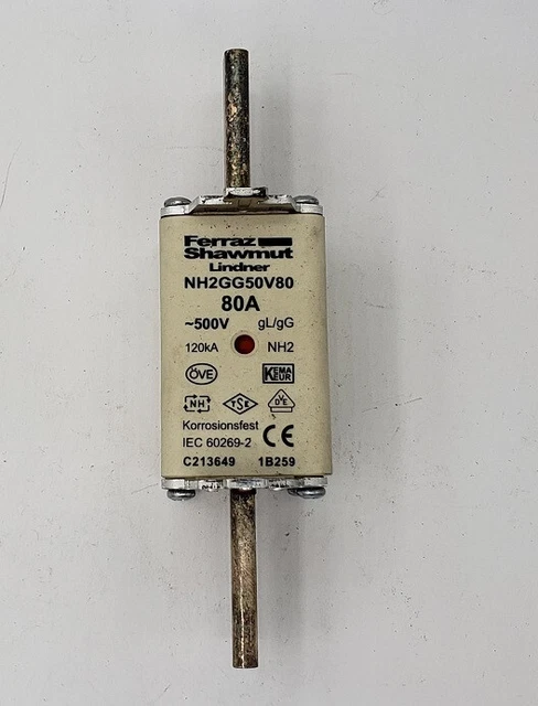 Ferraz Shawmut Lindner Sécurité NH2GG50V80 Insert Fusible 80A 500V