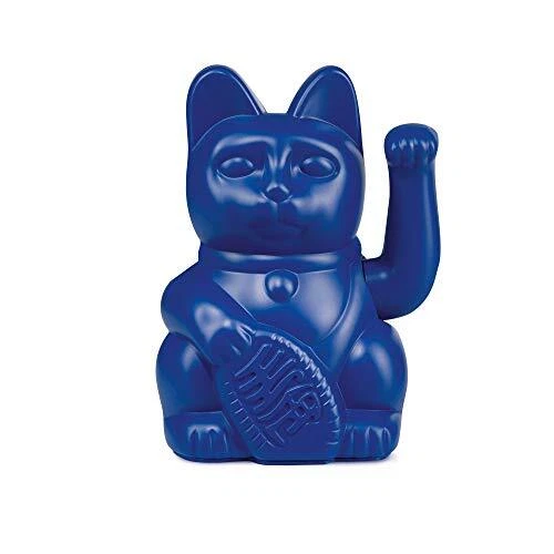 Lucky Cat Waving Cat 15X10,5 Dark Blue