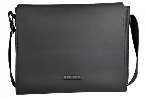 Bolsa de Carpeta Hombro Police Hombre Para PC Tableta Portátil Impermeable Piel