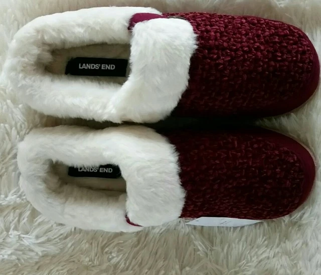 Lands end sale chunky knit slippers