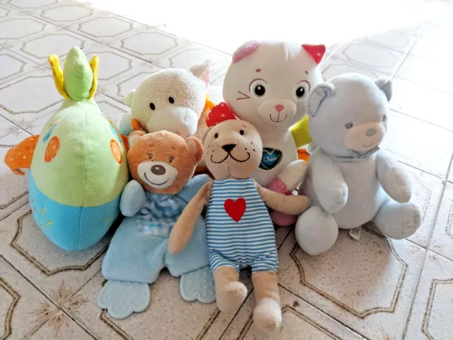 Lotto Peluche Sensoriali Chicco e altro Bambini 0 mesi Libri Morbidi Fisher Pric