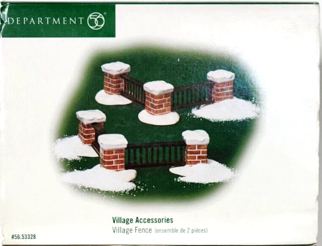 Department 56 Village Fence 2 pc 53228 Accessories Dept