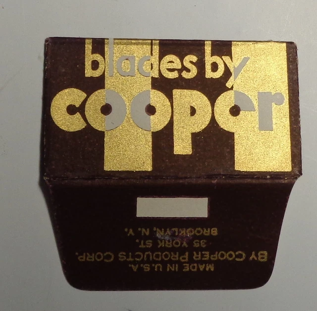 Vintage Razor Blade COOPER Stripes Design RARE