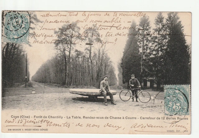 COYE Foret de Chantilly Oise - CPA 60 - la table rendez vous de Chasse à Courre