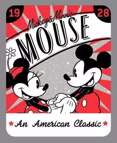 Mini And Mickey Mouse ''An American Classic'' Panel 100% Cotton Print Fabric