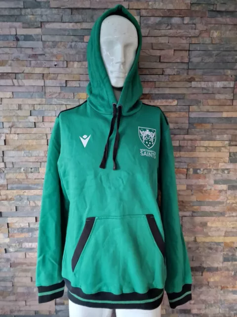 Northampton Saints Rugby Macron Hoodie (Pull Over Top). Size XL - Mens