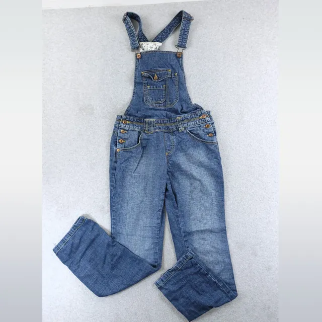 Arizona Jeans Overalls Womens 5 Juniors Bib Pants Blue Denim Medium Wash Cotton