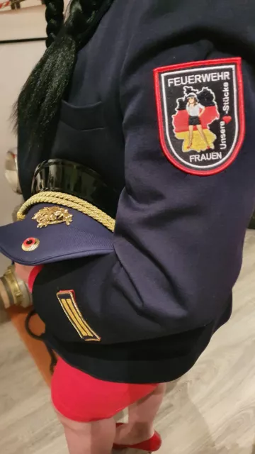 Ärmelabzeichen Patch Feuerwehr FRAUEN DRK THW MHD Karneval Kostüm DLRG