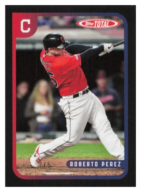 H430 Roberto Perez 2020 Topps Total Black 2/5 Cleveland Indians #70B