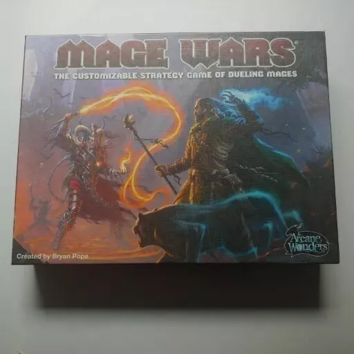 Mage Wars COMPLETE Never played Arcane Wonders Customizable Strategy Game