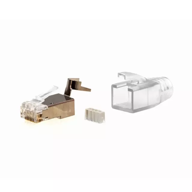 Netzwerk Stecker Set RJ45 Cat7/6A/6 10-100Stck Verlegekabel/Patchkabel geschirmt