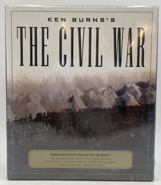 Ken Burn's THE CIVIL WAR Commomorative Boxed Set Book 6 DVD Soundtrack CD