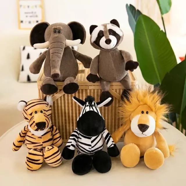 25cm 35cm Super Cute Stuffed Toys for Kids Sleeping Mate Jungle Animal Dolls New