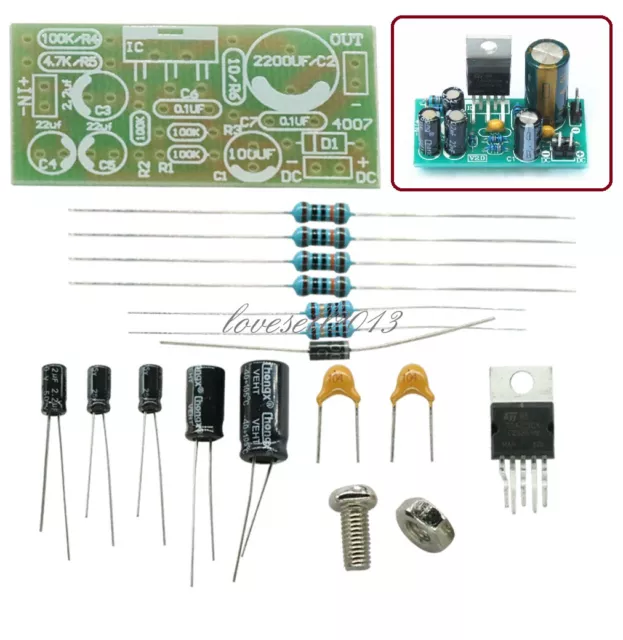 DC 9-24V DIY Kit TDA2030A Electronic Audio Power Amplifier Board Mono 18W NEW
