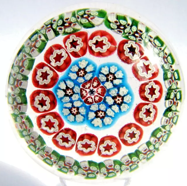 Briefbeschwerer Paperweight ST. MANDÉ ANTIK Concentric Millefiori