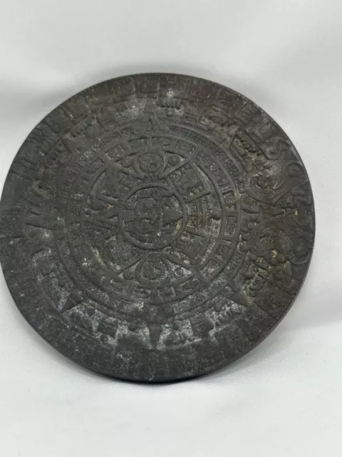 AZTEC Sun Stone Calendar Mayan Mexico Plaque Art FOLK ART