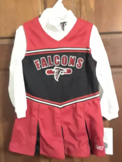Atlanta Falcons Nfl Reebok 4T Girls Cheerleader Outfit (Nwt)