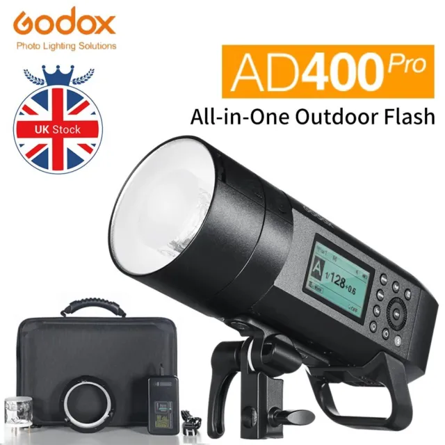 Big Sale! Godox AD400Pro 2.4G TTL WITSTRO Flash Light All-in-One Outdoor Flash