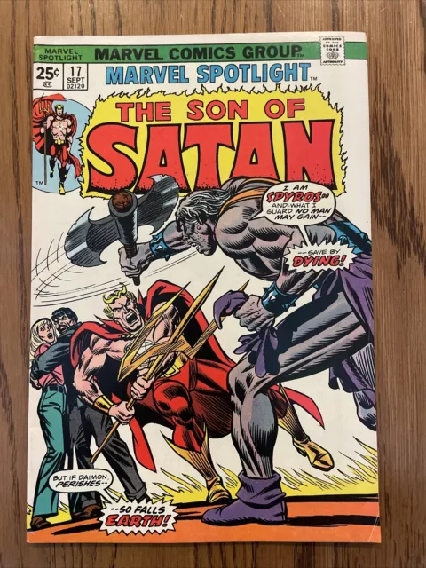 Marvel Spotlight #17 (1974) The Son of Satan! Daimon Hellstrom FN+