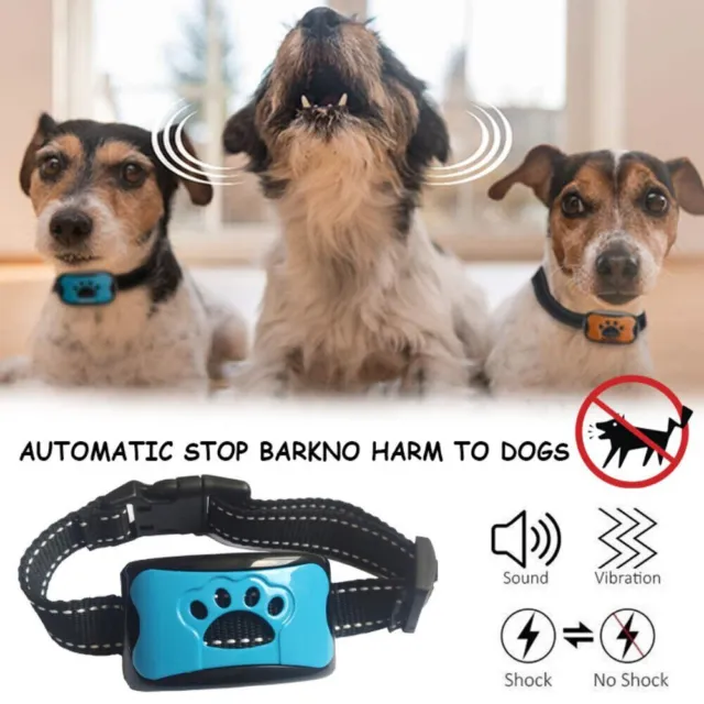 3 en 1 Collar Anticampana Perros Tono Vibración Collar Educativo Collar Perro