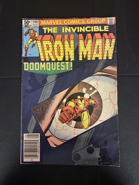 Iron Man #149 *NEWSSTAND* Marvel Comics 1981 FN- Doomquest Part 1 Vs Dr Doom