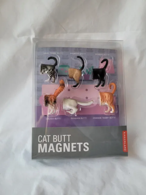 Cat Butt Magnets Kikkerland NEW Cat Lover Collectible