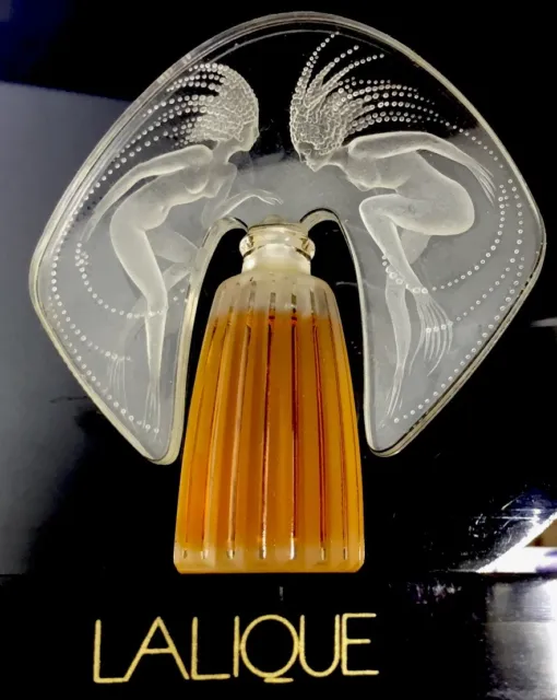 Lalique Miniature Perfume Bottle,1998 Limited Edition “Ondines”