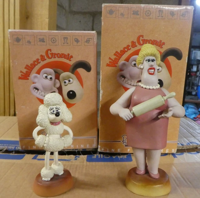 WALLACE GROMIT MATTER Loaf death Piella Bakewell Fluffles statue figure