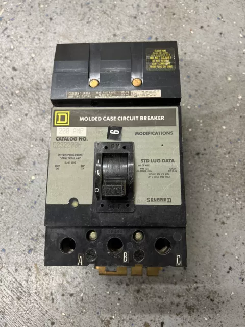 Square D I Line 200amp 3p 600v breaker