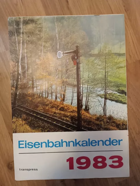 Eisenbahn Kalender 1983, DDR Rarität v. Transpress