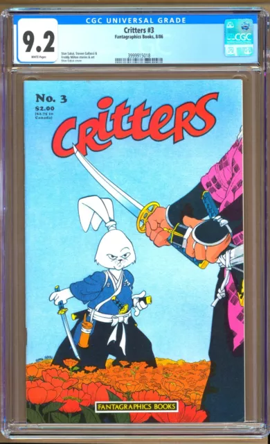 Critters #3 (1986) CGC 9.2  WP  Stan Sakai -Steven Gallacci - Freddy Milton