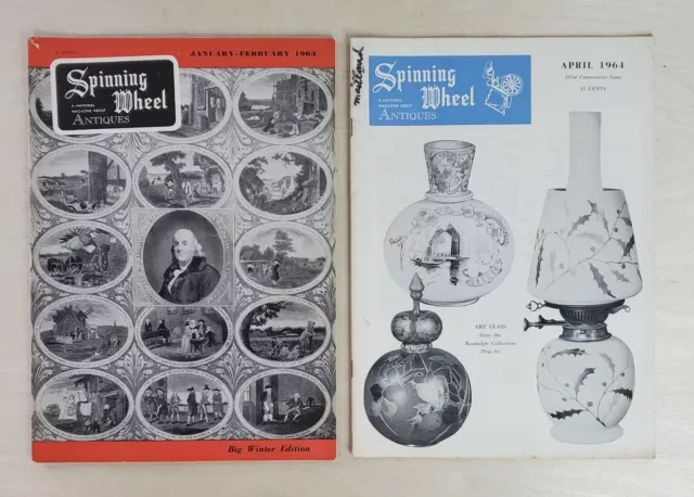 Spinning Wheel Antiques Magazine 1963 Jan-Feb 64 Apr Jun Jul-Aug Sep Oct Nov Dec 3