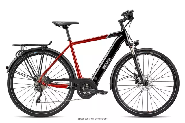 Breezer Powertrip EVO 2.1+ E-Bike City Trekking 2022 black vinyl red size 60cm