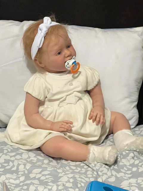 Prototype Reva Schick Sofia 24" Reborn Doll W/ Certificate Big Baby Rooted Hair