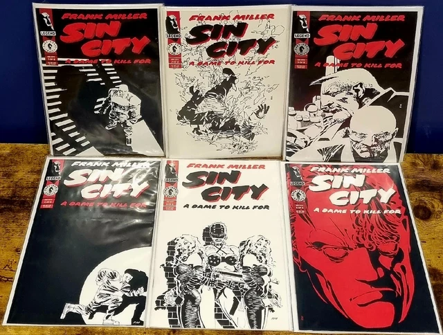Dark Horse "SIN CITY" :  'A Dame To Kill For' Complete Set Comics Frank Miller