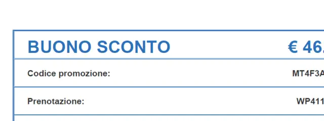 Buono sconto Moby Tirrenia Sardegna Livorno Civitavecchia Genova 46.20 EURO